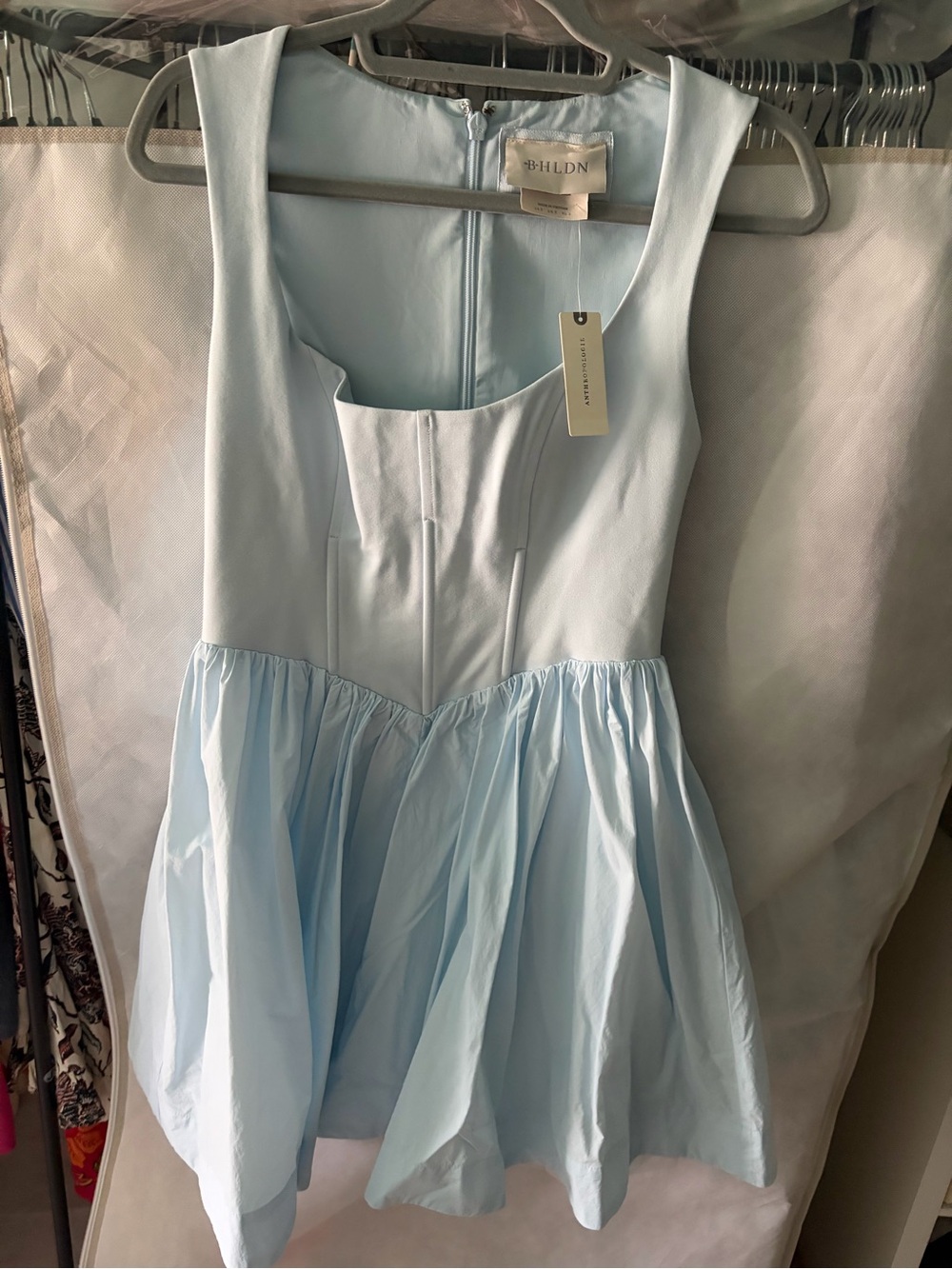 BHLDN Light Blue Sleeveless A-Line Dress - Picture 2 of 5